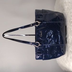 Coach Embossed Leather Bag
